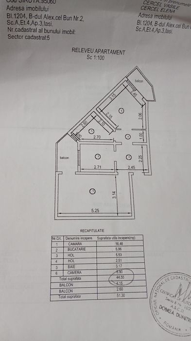 Apartament 2 Camere Decomandat,zona Alexandru Cel Bun preț puțin negociabil
