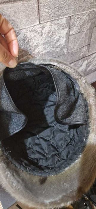 Мужская шапка-кепка из нерпы