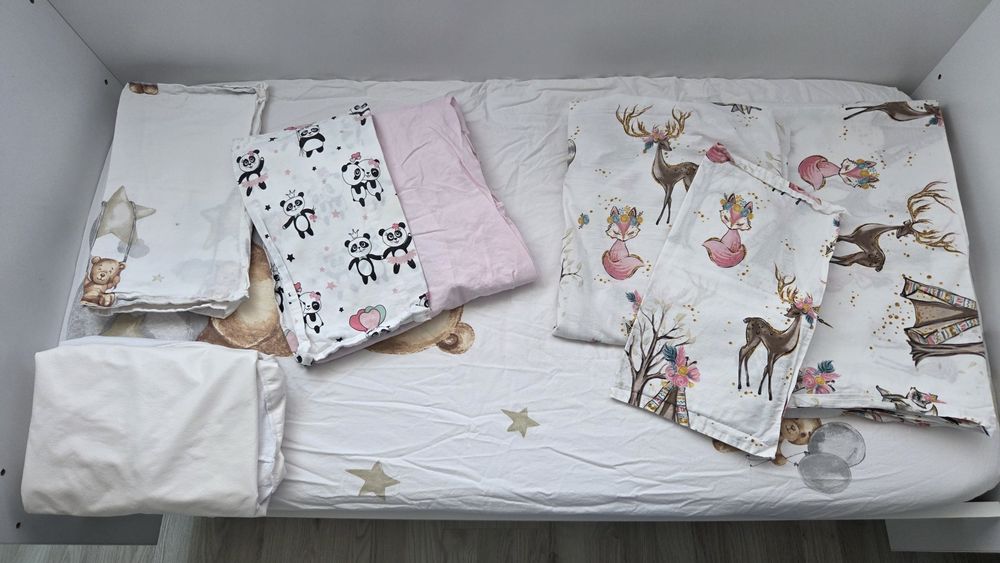 Дървена Бебешка кошара 60/120 с люлеещ механизъм