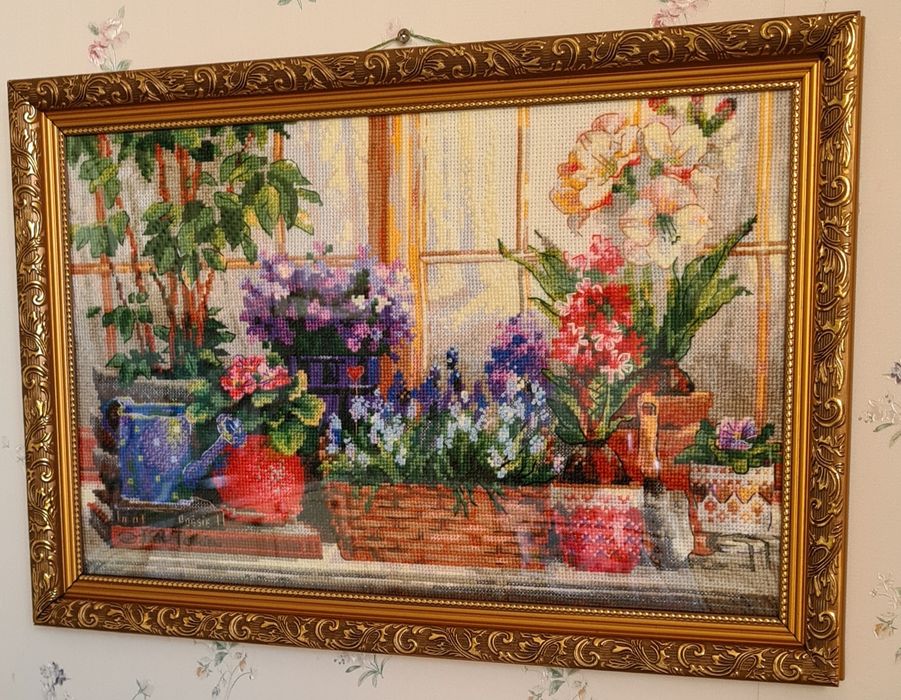 Вышитая картина. Вышивка.