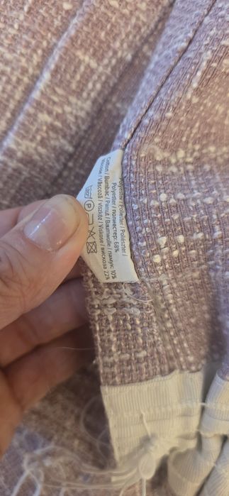 Draperii roz bumbac cu vascoza 240×200 2 bucati