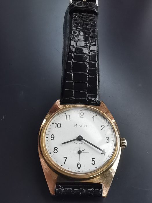Ceas Strato Mecanic Placat cu aur 35 mm