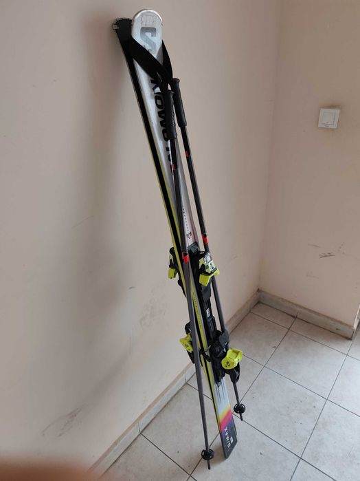 Salomon ски + щеки E S/MAX 165 см