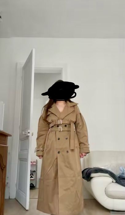 Trenci bumbac bej cu centuri!marime M