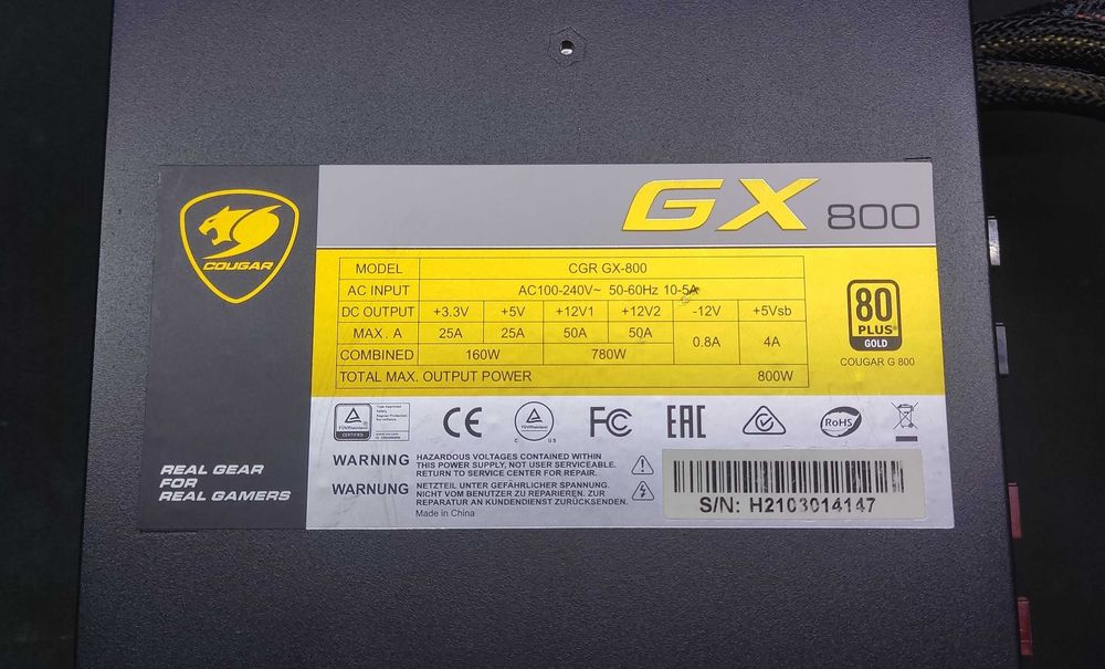 Блок Питания COUGAR GX GOLD 850W