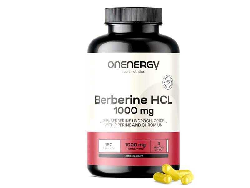 Berberina HCL 1000 mg - cu piperina si crom, 180 capsule