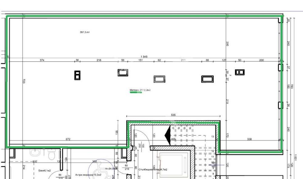 Продава се Офис в Бургас, Меден рудник - зона А - 113 кв.м за 940 €/кв.м - Снимка #1