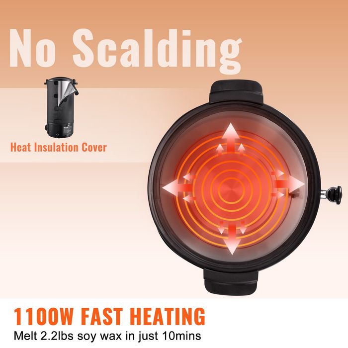 Topitor Ceara 10L Electric pentru Lumanari Casnice/Comerciale