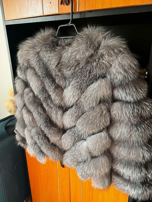 Blana naturală vulpe argintie