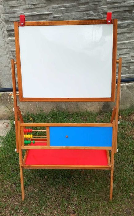 Tablă educativă mare cu două fețe