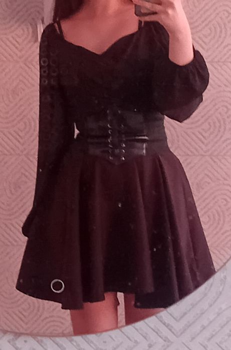 платье с накидкой