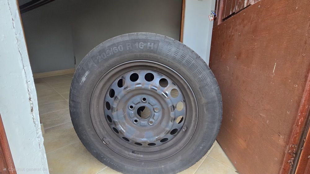 Vând set 4 jante de tablă cu anvelope Suzuki