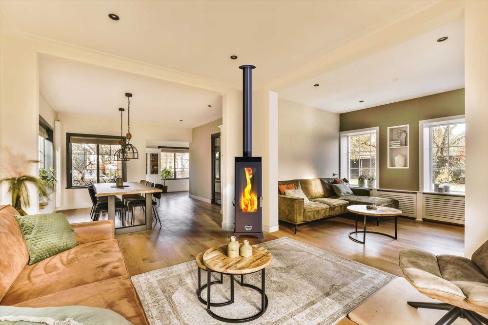 Soba pe lemne si peleti cu plita sau cuptor FLAME, SAPHIRE 8-12 kW