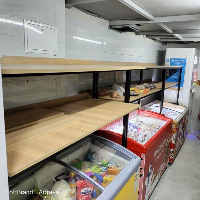 Изготовление полок для овощного магазина. Лофт