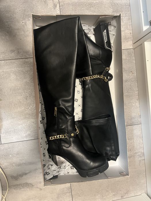 ЕСТЕСТВЕНА КОЖА чизми Carinii 40 номер