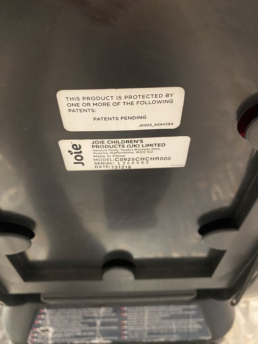 Scaun auto copii Joie 0–25 kg (0+7/8 ani) – SH, stare buna