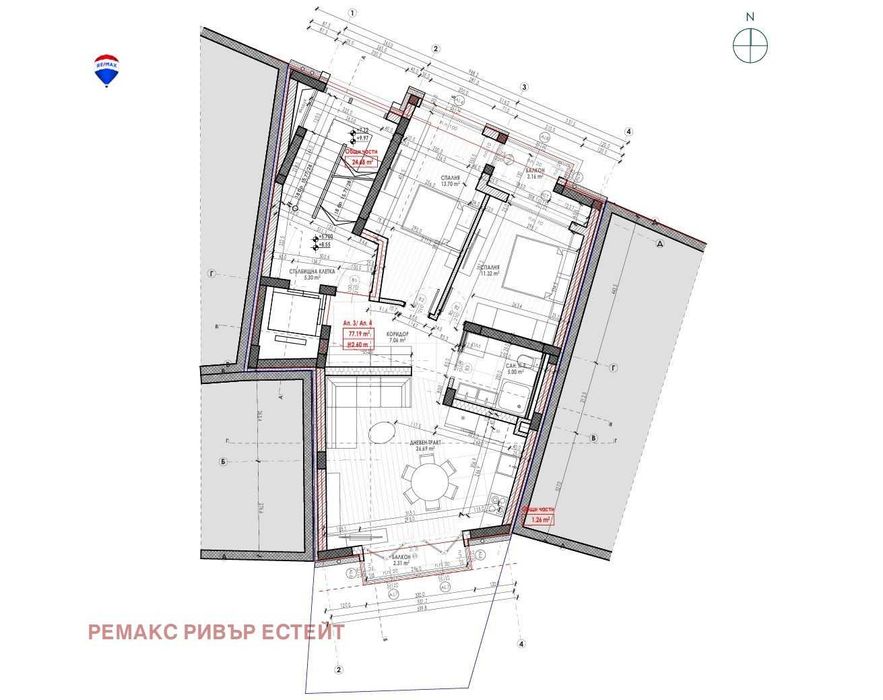 Продава се Тристаен апартамент в Русе, Център - 114 кв.м за 1540 €/кв.м - Снимка #3