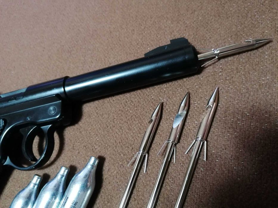 5 Sageti pt. Prastie Vanatoare Pescuit Sageata, BONUS 50 Bile Otel 6mm