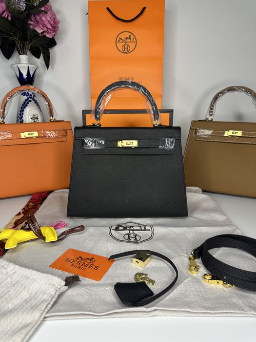 Geanta  HERMES Kelly 25 cm piele naturala 100% cadou c 777