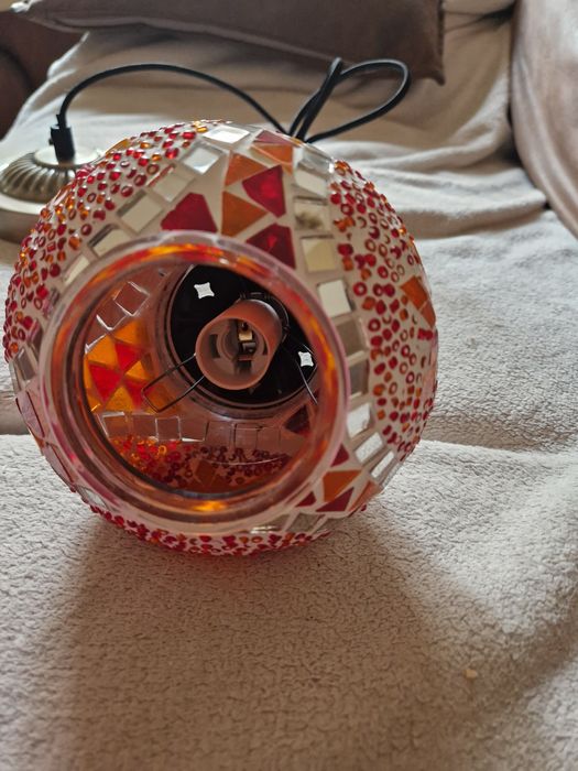 Lampa tavan abajur sticla vitraliu