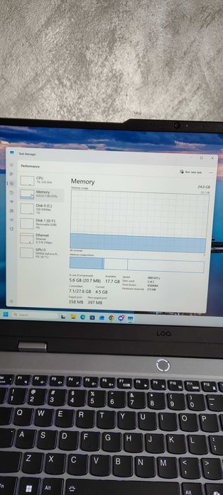 Laptop Gaming LENOVO LOQ 15ARP9 AMD Ryzen 7 7435HS pana la 4.5GHz, 15.6" FHD 24GB SSD 1TB NVIDIA GeForce RTX 4070 8GB, in Garantie, Factura