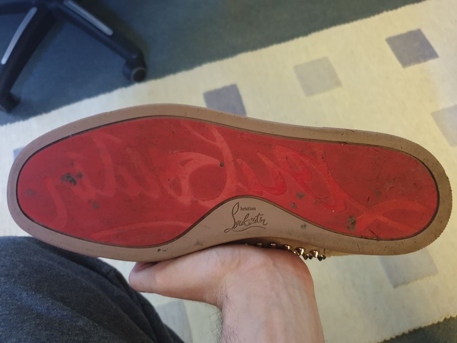 Christian Louboutin Louis Flat VV Pink Bronze