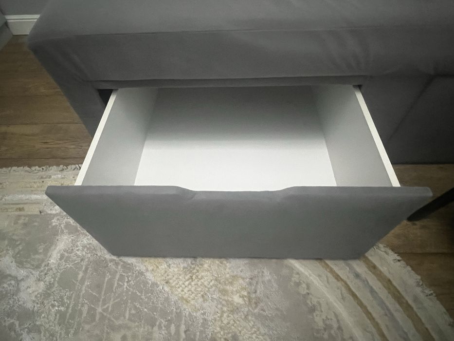 Кровать детская серая