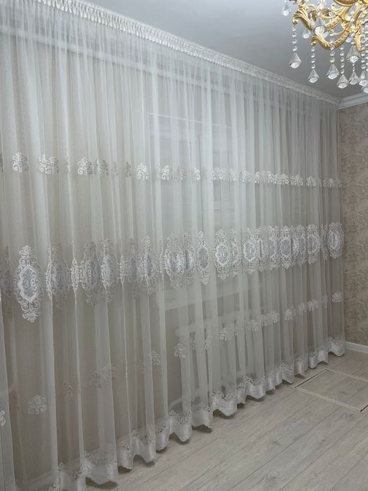 Тюль 12метр  в отличном состояние