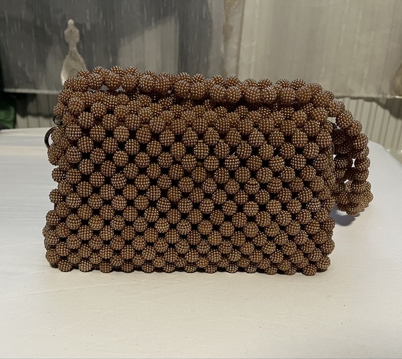 Geanta handmade din margele