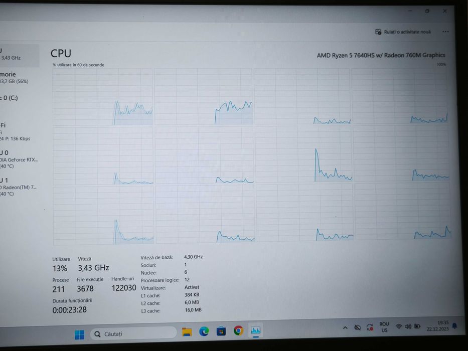 Laptop gaming Lenovo LOQ 15APH8 ryzen 7460hs RTX 4060 16gb ddr5