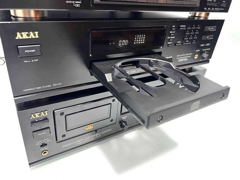 Deck Akai DX-57 3Head, CD-Player Akai CD-57, Tuner Akai-AT-57