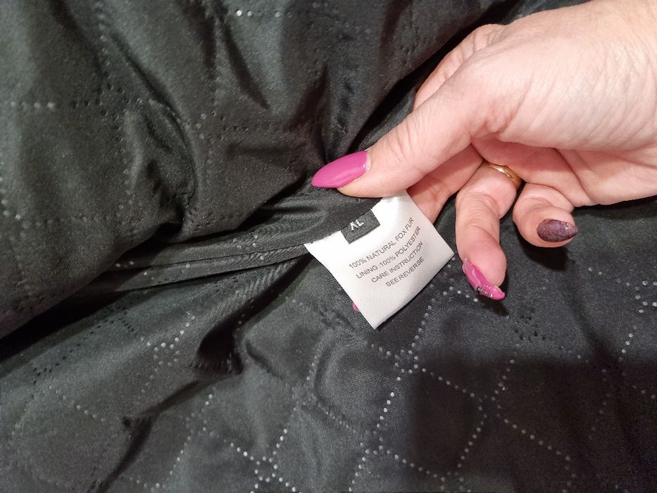 Палто с естествен косъм