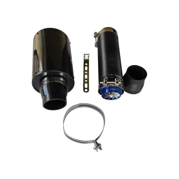 Filtru aer sport cu ventilator,turbina,carcasă carbon 4D,tub flexibil