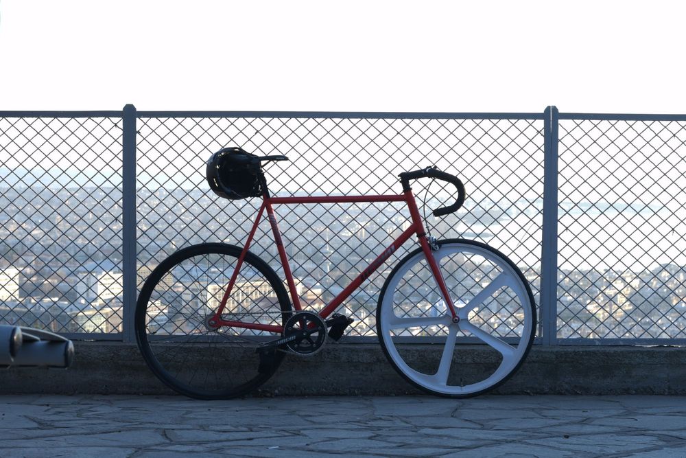 unknown  fixie chromoly bike