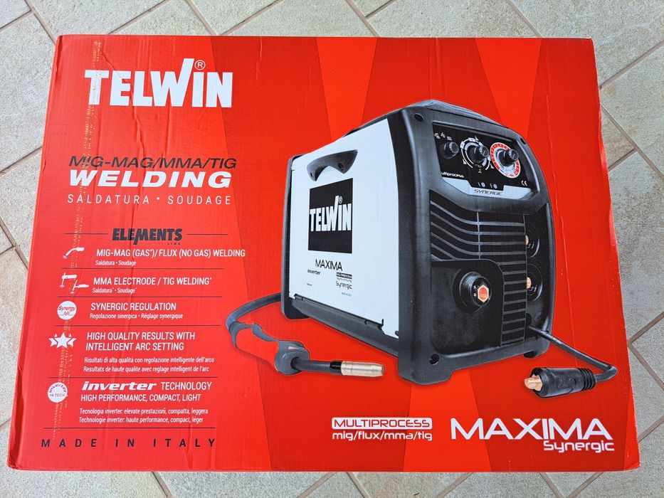Aparat de sudura Telwin Maxima 200 Synergic tip MIG-MAG Cod: 816087