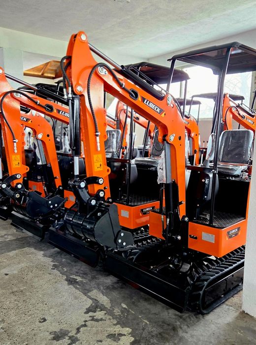 Excavator Lubeck W100 NOU- motor Diesel- Plata in rate/Leasing