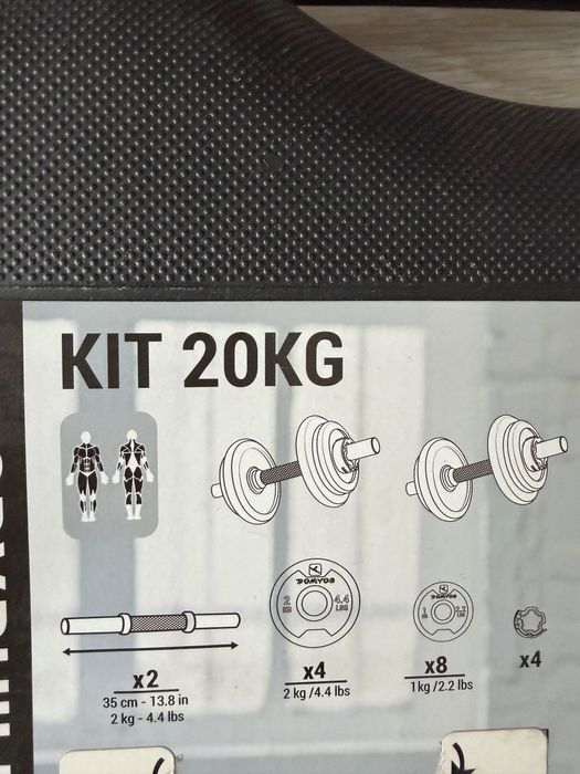 Gantere 20kg decathlon