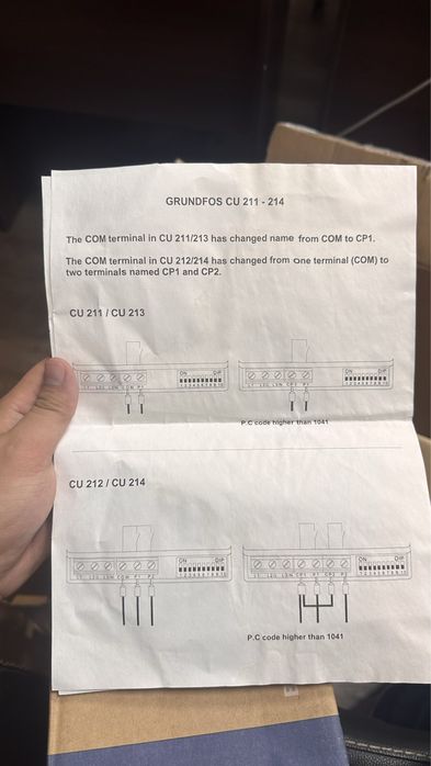 Контроллер Grundfos, CU211