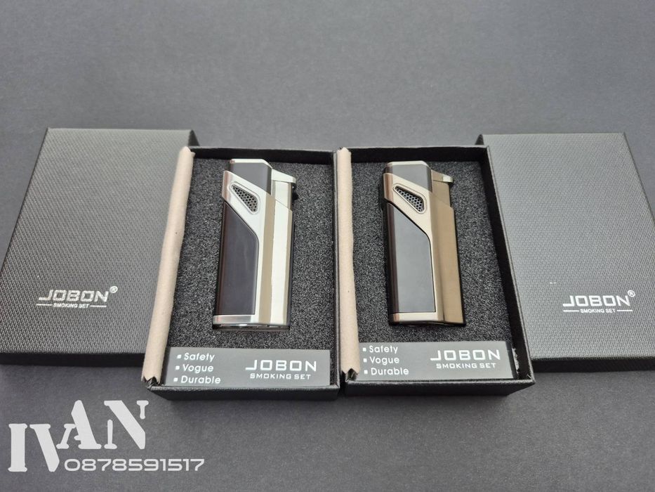 Запалка за пури Jobon с троен джет  (два цвята)