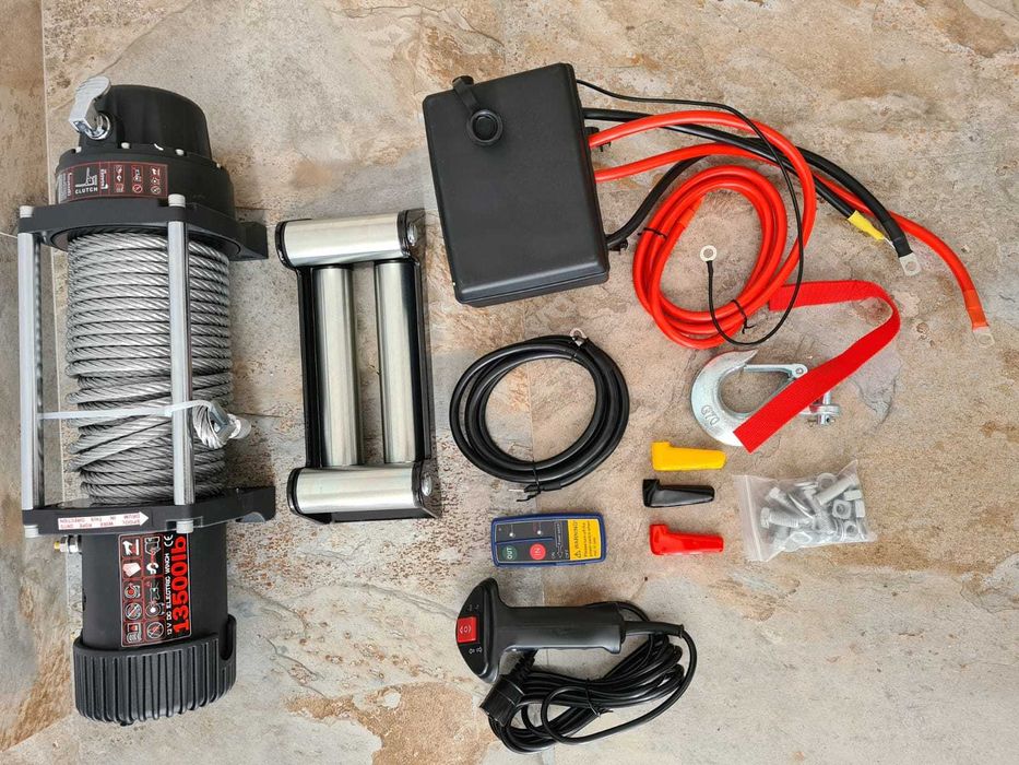 Troliu 12V AUTO / PLATFORMA 12V 13500LBS (6.2T) + 2 Telecomenzi NOU