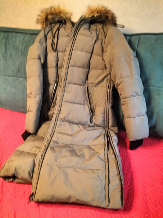 Пуховик женский длинный