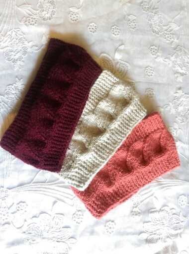 Повязка на голову вязаные