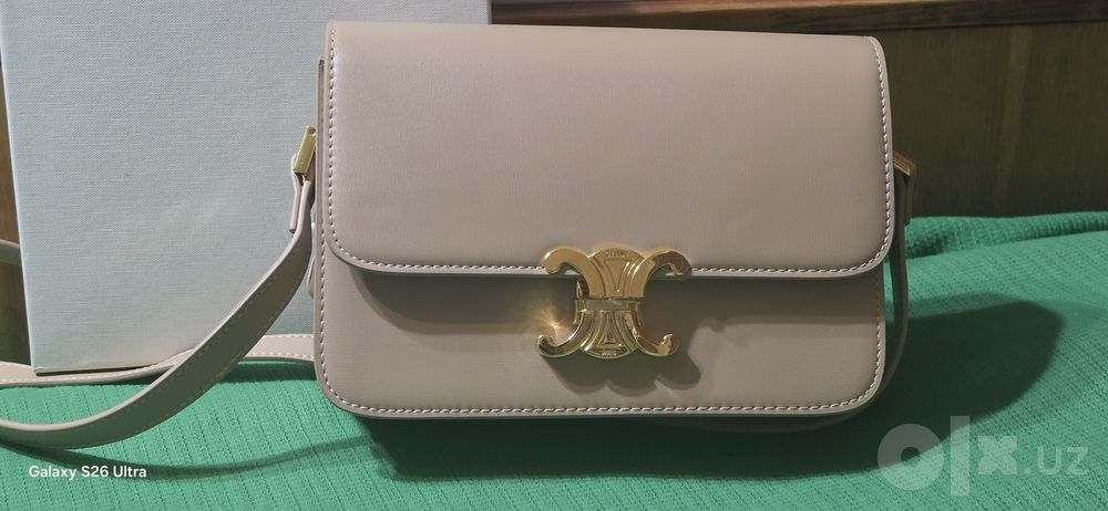 Сумка celine Triomphe бежевая новая