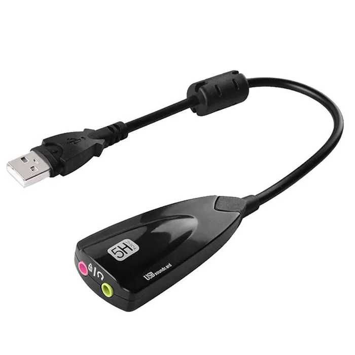 Внешняя звуковая карта  Sound Card USB Audio Adapter BLX 5Hv2 7.1