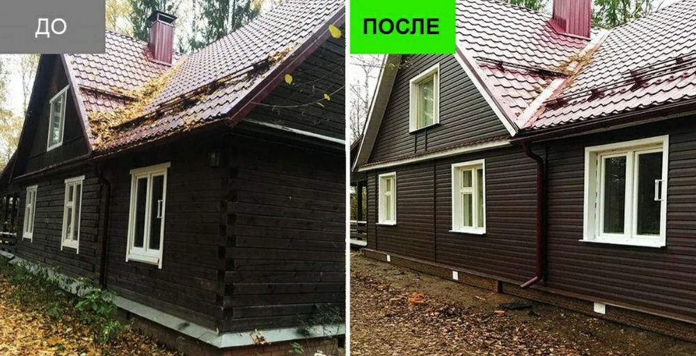 Ремонт фасада сайдинг,керамогранит,термопанели