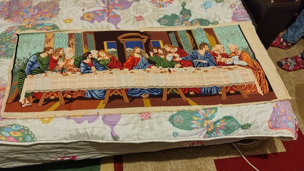 Goblene cusute față verso