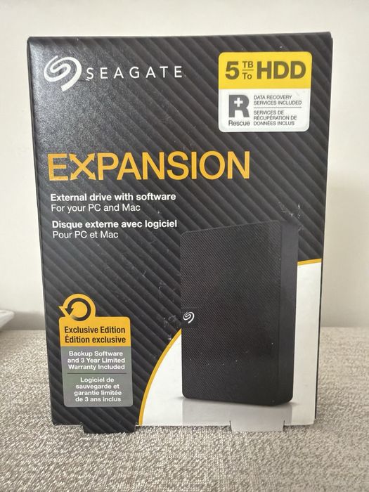 HDD extern Seagate Expansion 5TB nou/sigilat