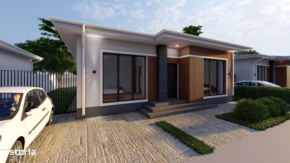 Casa moderna 4 camere-Teren 300 mp-Bragadiru limita Sector 5