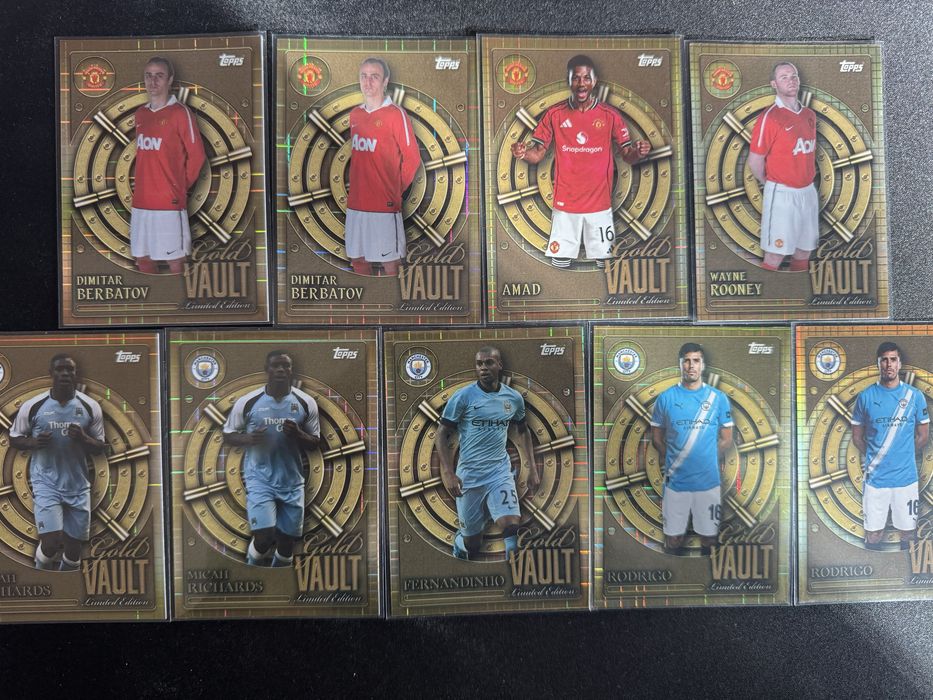 Premier League 25/26 номерирани карти / Gold Vault / Barcola / Messi
