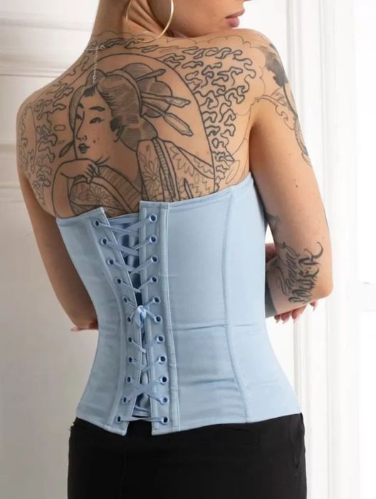Корсет голубой размер s-m